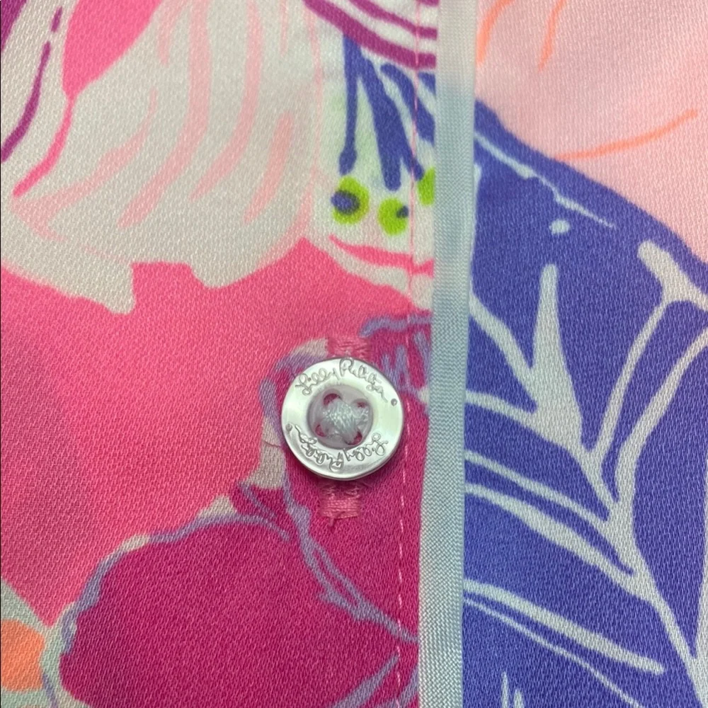 Lilly Pulitzer Pink and Purple Floral Top